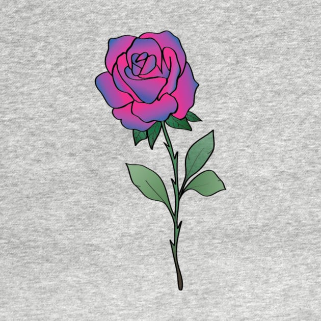 Bi Bisexual Rose Flag Colors Colours by Cosmic Latte